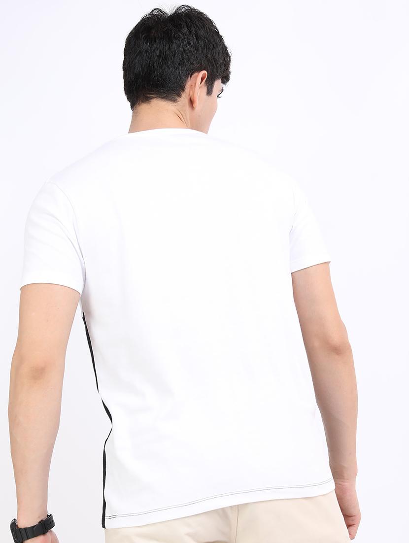 men color block short sleeve t-shirt - 21375417 - Standard Image - 1