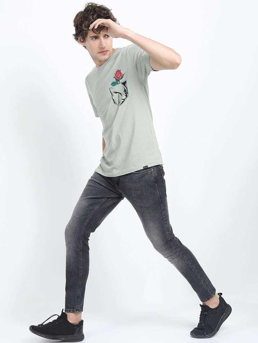 men back print cotton t-shirt - 21375422 -  Standard Image - 4