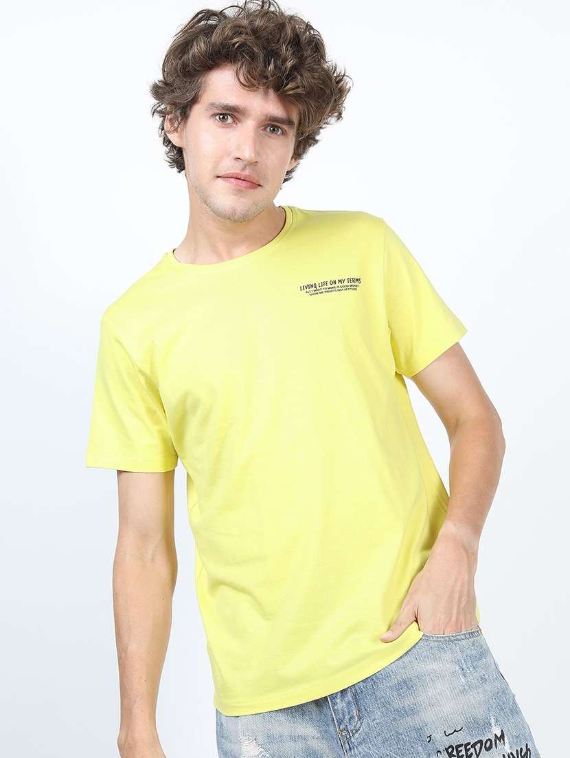 men back print cotton t-shirt - 21375446 -  Standard Image - 1