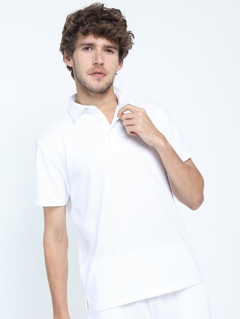 men plain polo neck t-shirt - 21375459 - Zoom Image - 0