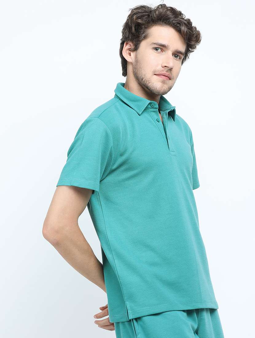 men plain polo neck t-shirt - 21375461 -  Standard Image - 1