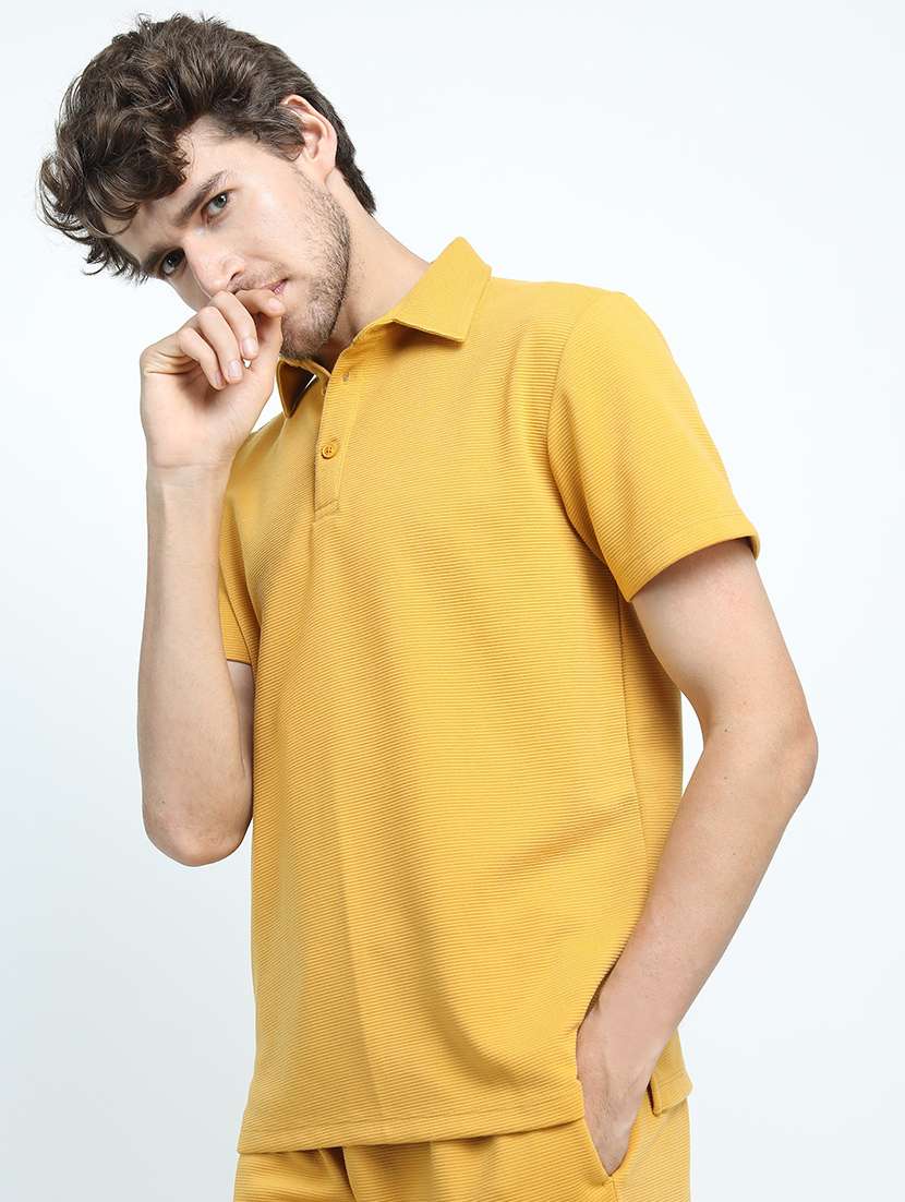 men plain polo neck t-shirt - 21375469 -  Standard Image - 1