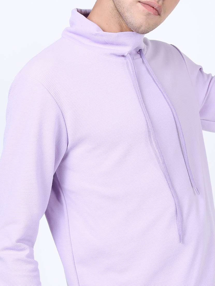 men plain cowl neck t-shirt - 21375484 -  Standard Image - 4