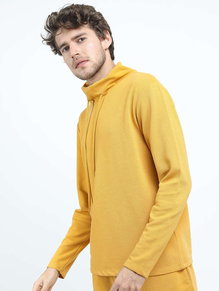 men plain cowl neck t-shirt - 21375487 -  Standard Image - 1