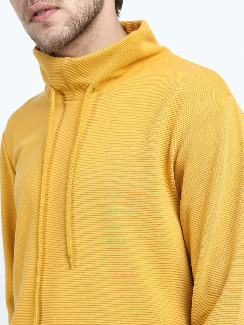 men plain cowl neck t-shirt - 21375487 -  Standard Image - 4