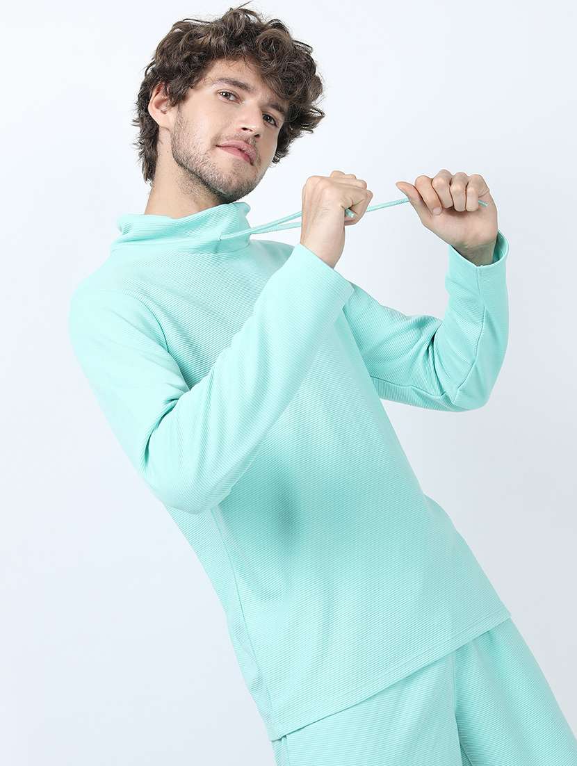 men plain cowl neck t-shirt - 21375488 -  Standard Image - 1