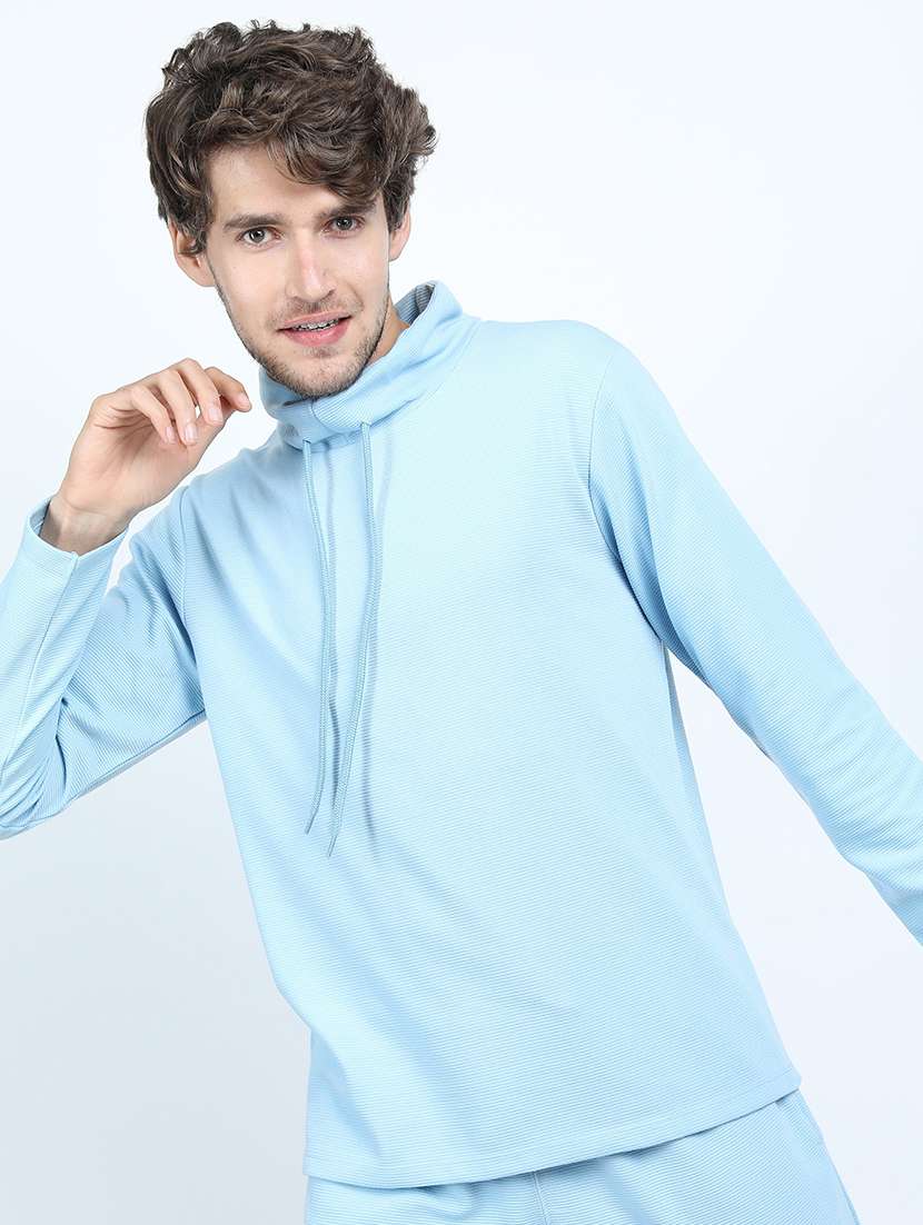 men plain cowl neck t-shirt - 21375490 -  Standard Image - 1