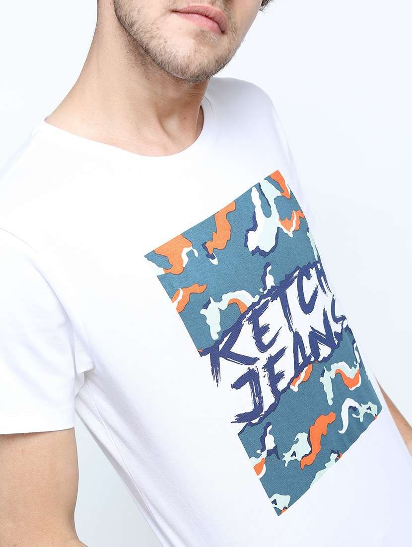 men front print cotton t-shirt - 21375503 -  Standard Image - 4