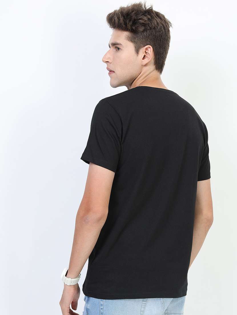 men front print short sleeves t-shirt - 21375517 -  Standard Image - 1