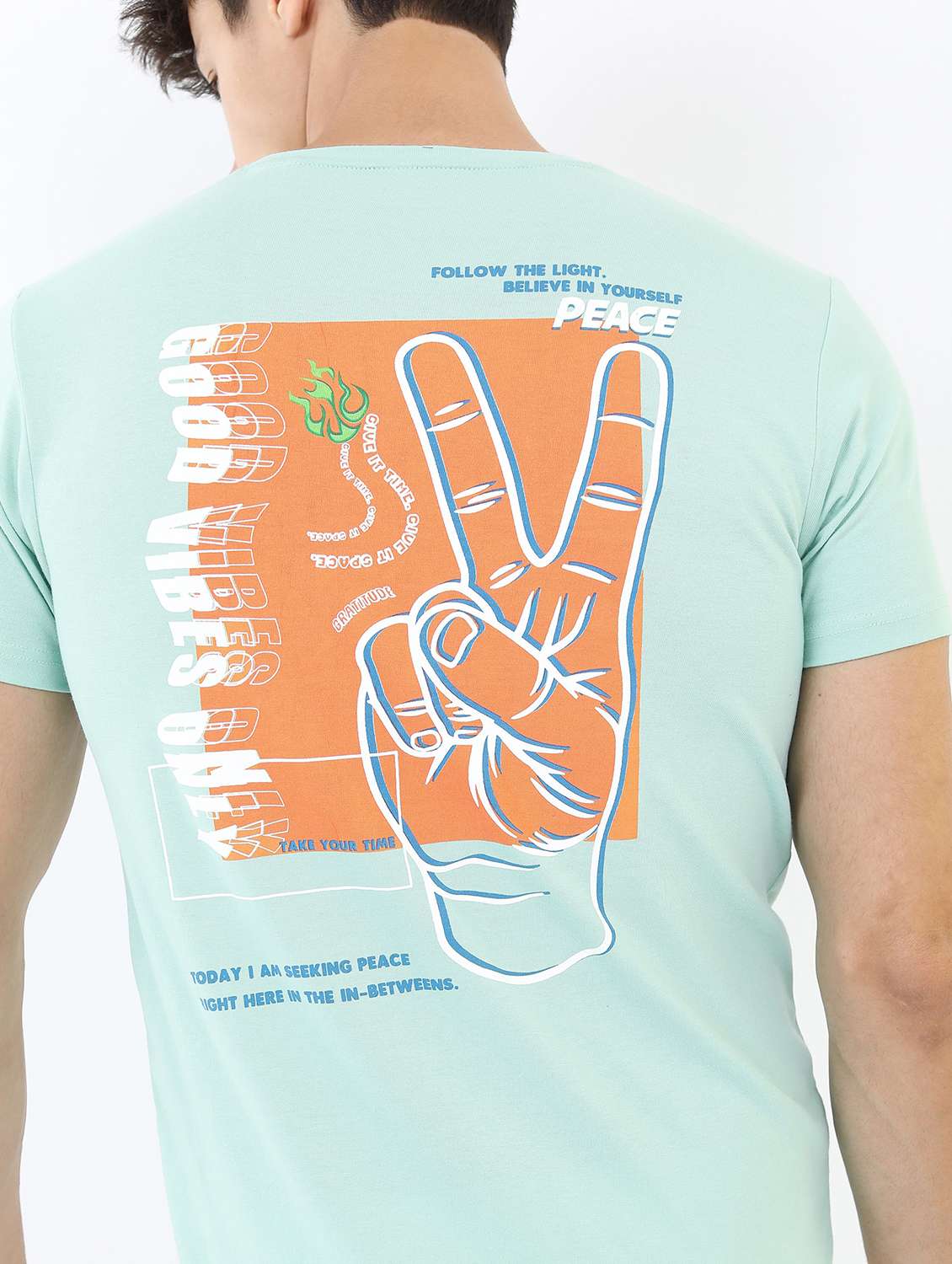 men short sleeve front & back print t-shirt - 21375528 -  Standard Image - 4