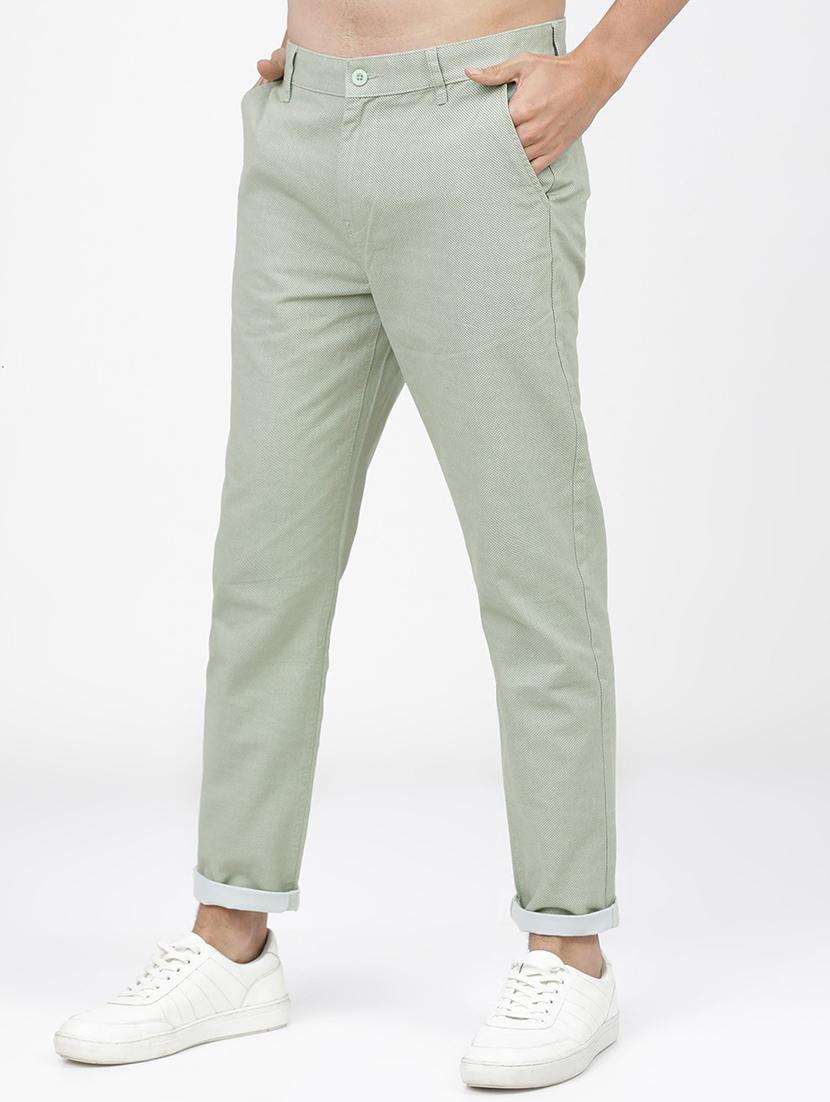 men mid rise solid chinos - 21375554 -  Standard Image - 1