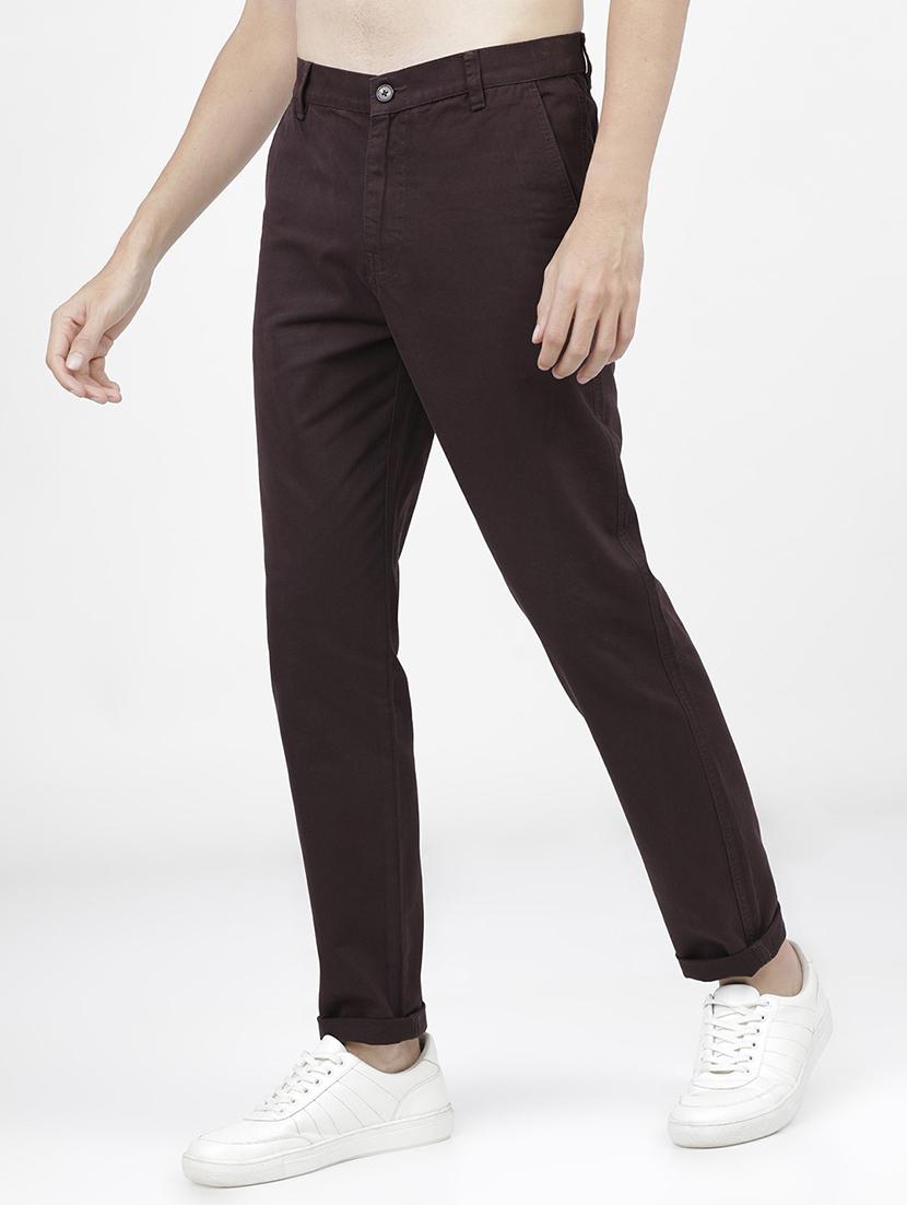 men mid rise solid chinos - 21375561 -  Standard Image - 1