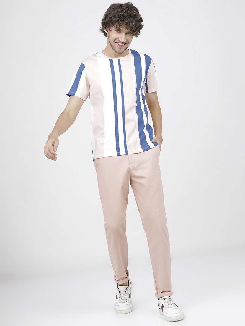 men mid rise solid chinos - 21375563 -  Standard Image - 4