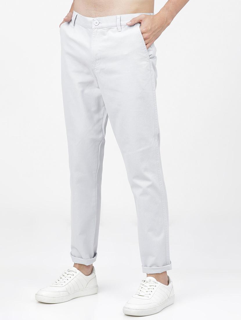 men mid rise solid chinos - 21375570 -  Standard Image - 1