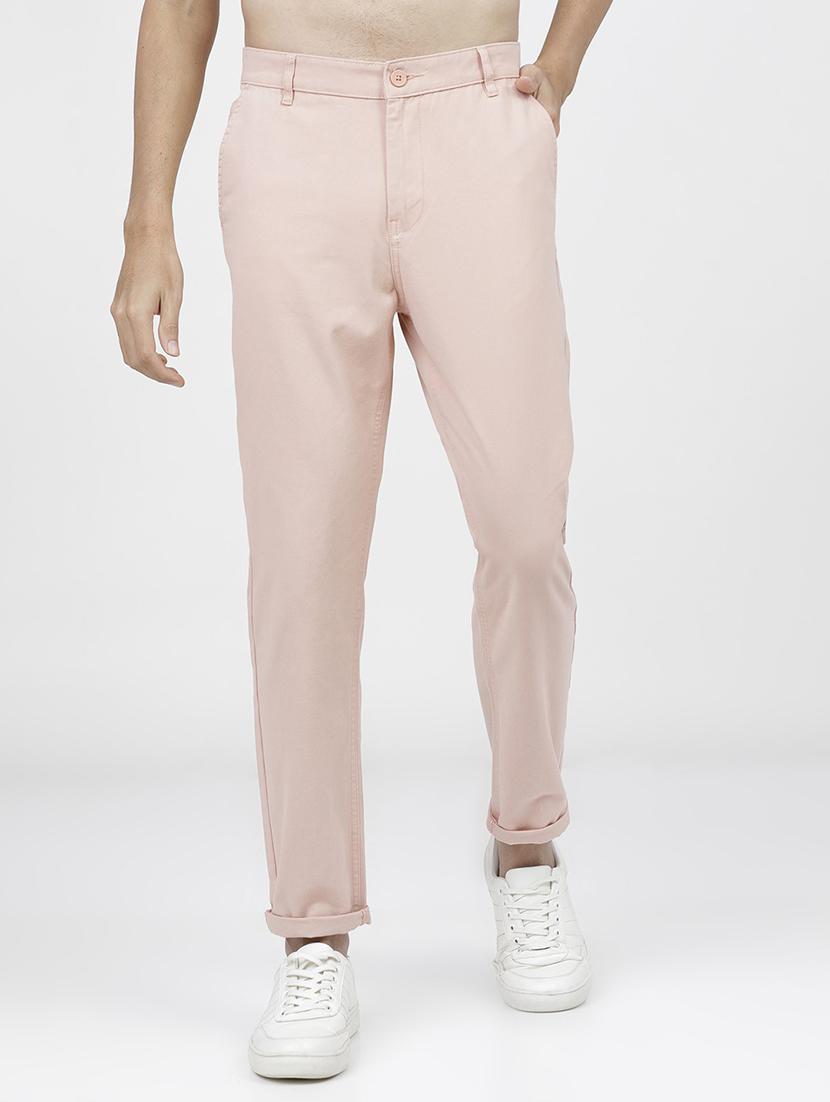 men mid rise solid chinos - 21375585 - Zoom Image - 0