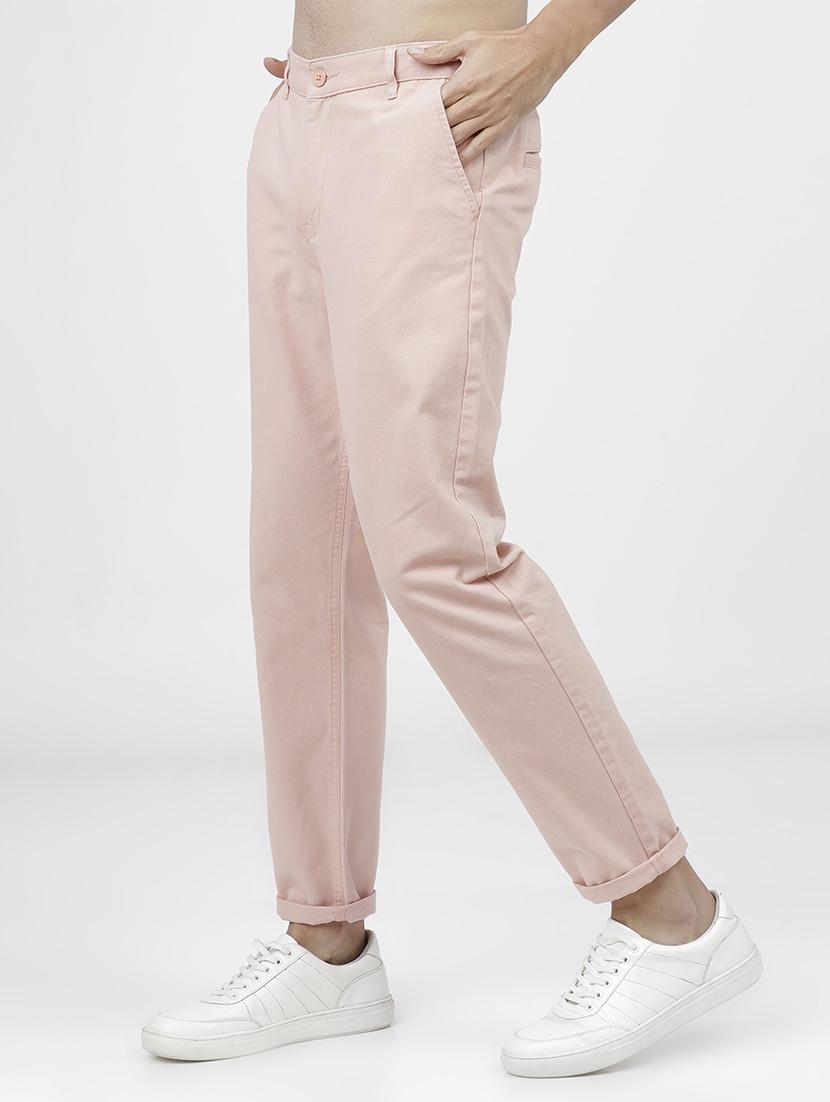 men mid rise solid chinos - 21375585 - Standard Image - 1