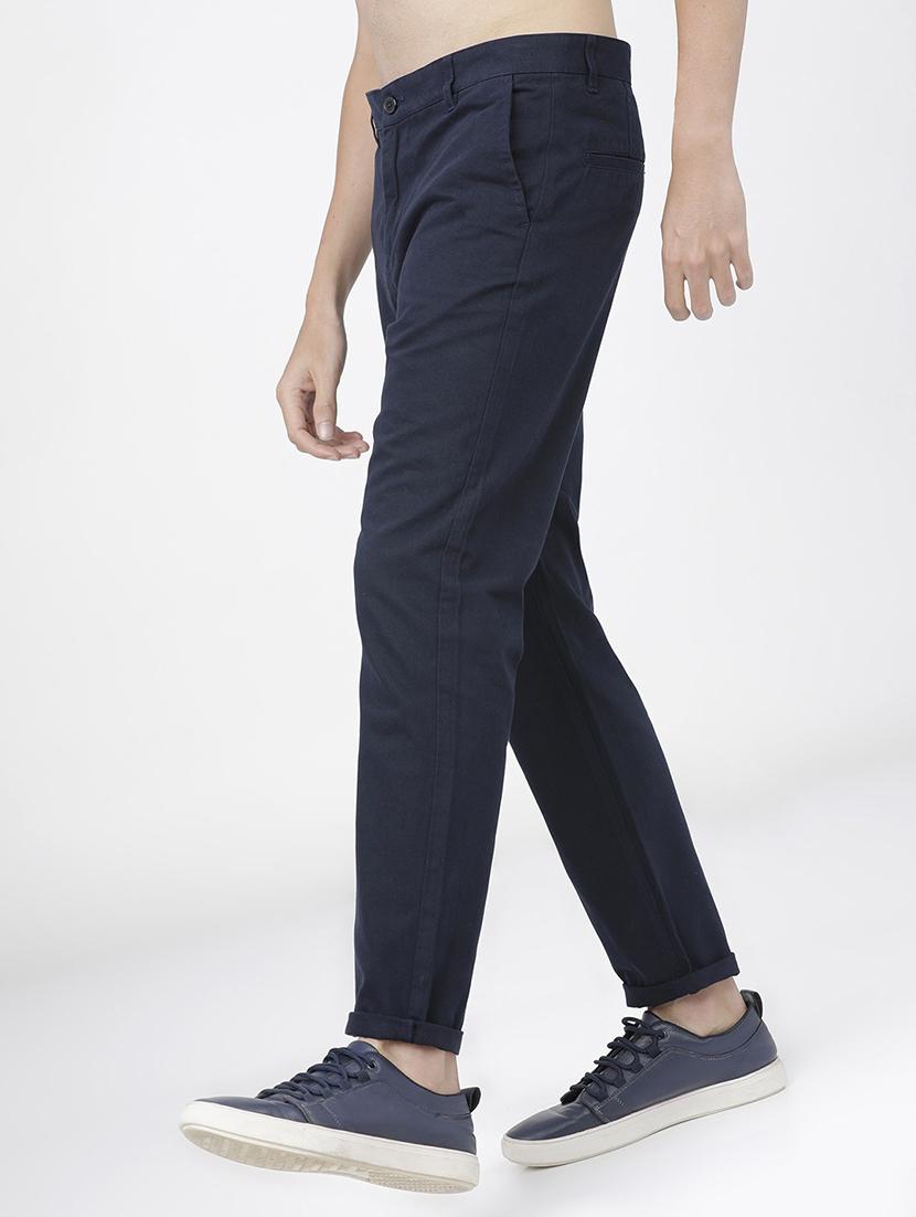 men mid rise solid chinos - 21375588 -  Standard Image - 1