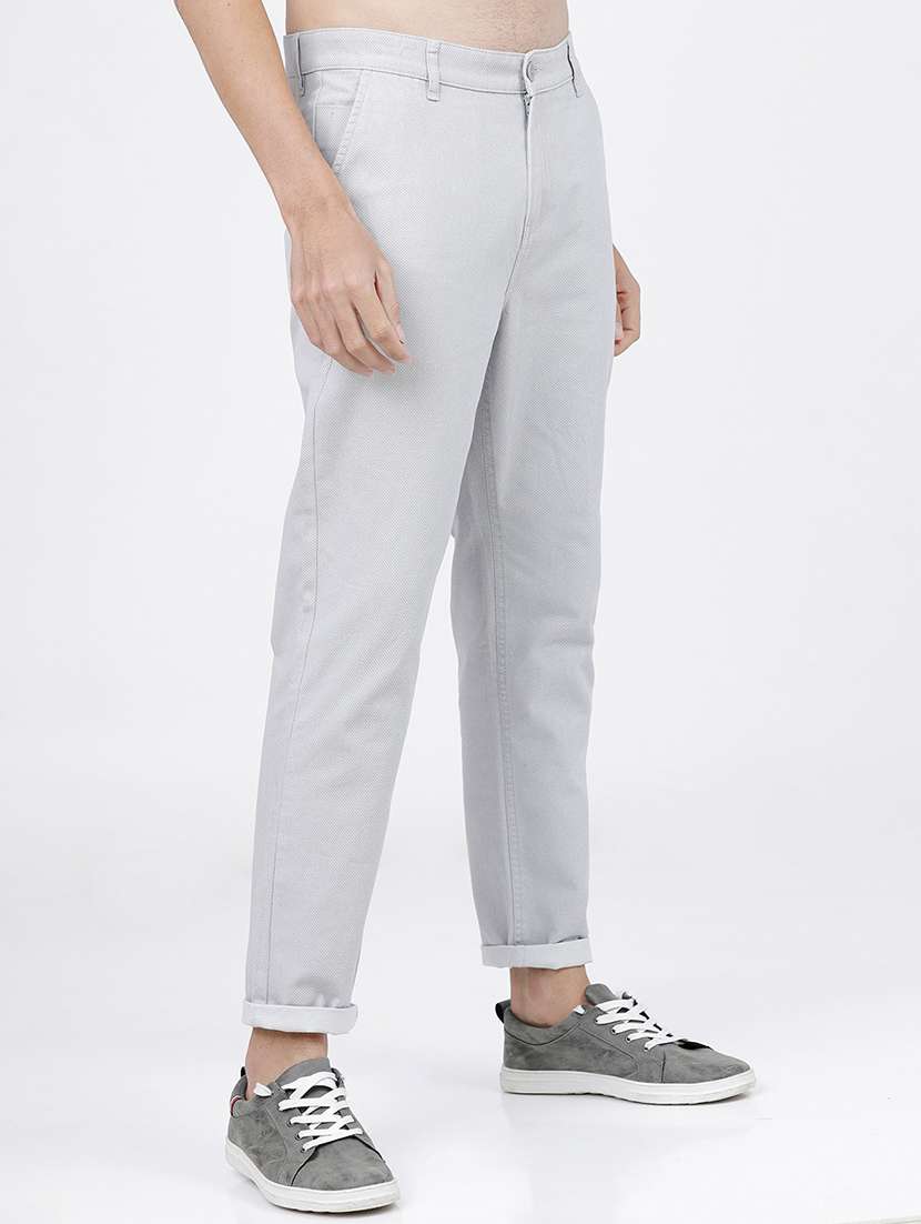 men mid rise solid chinos - 21375603 -  Standard Image - 1