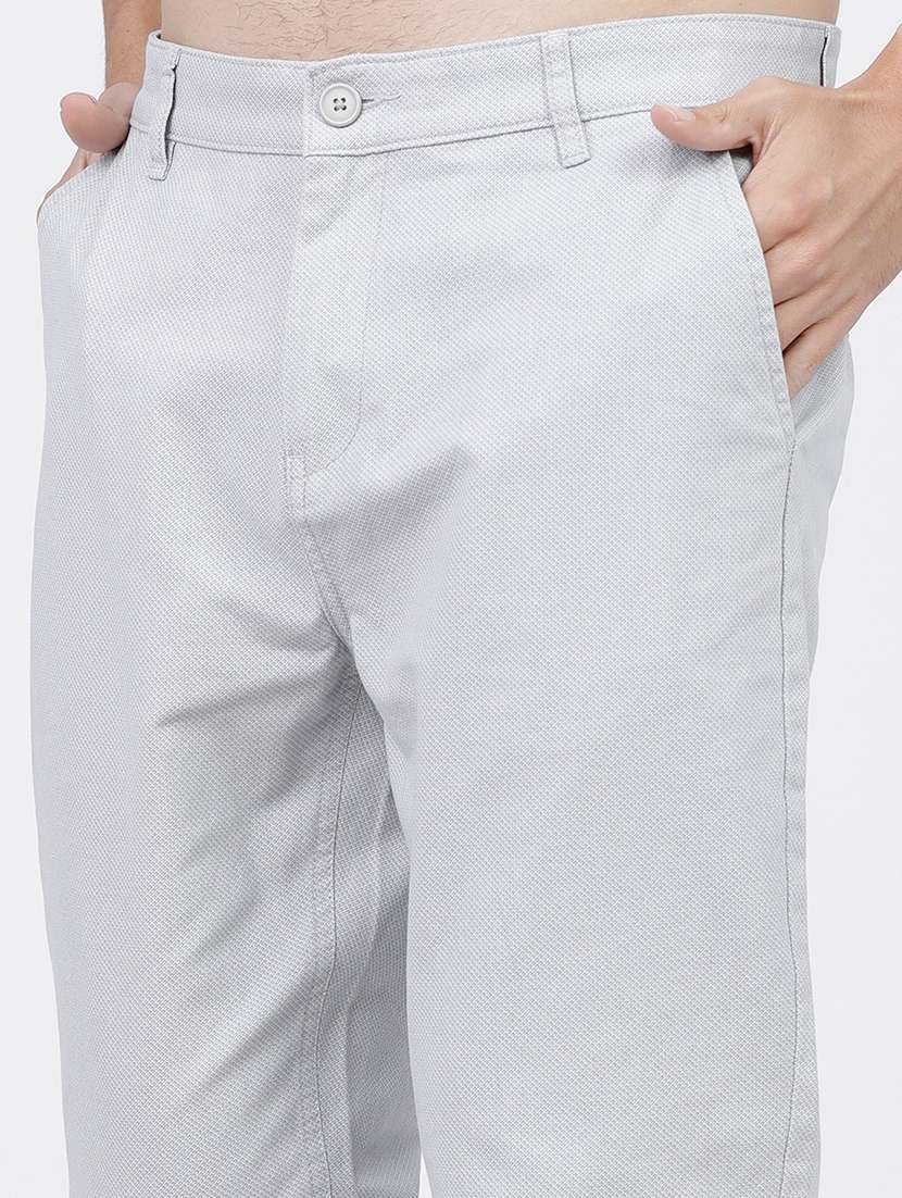 men mid rise solid chinos - 21375603 -  Standard Image - 4