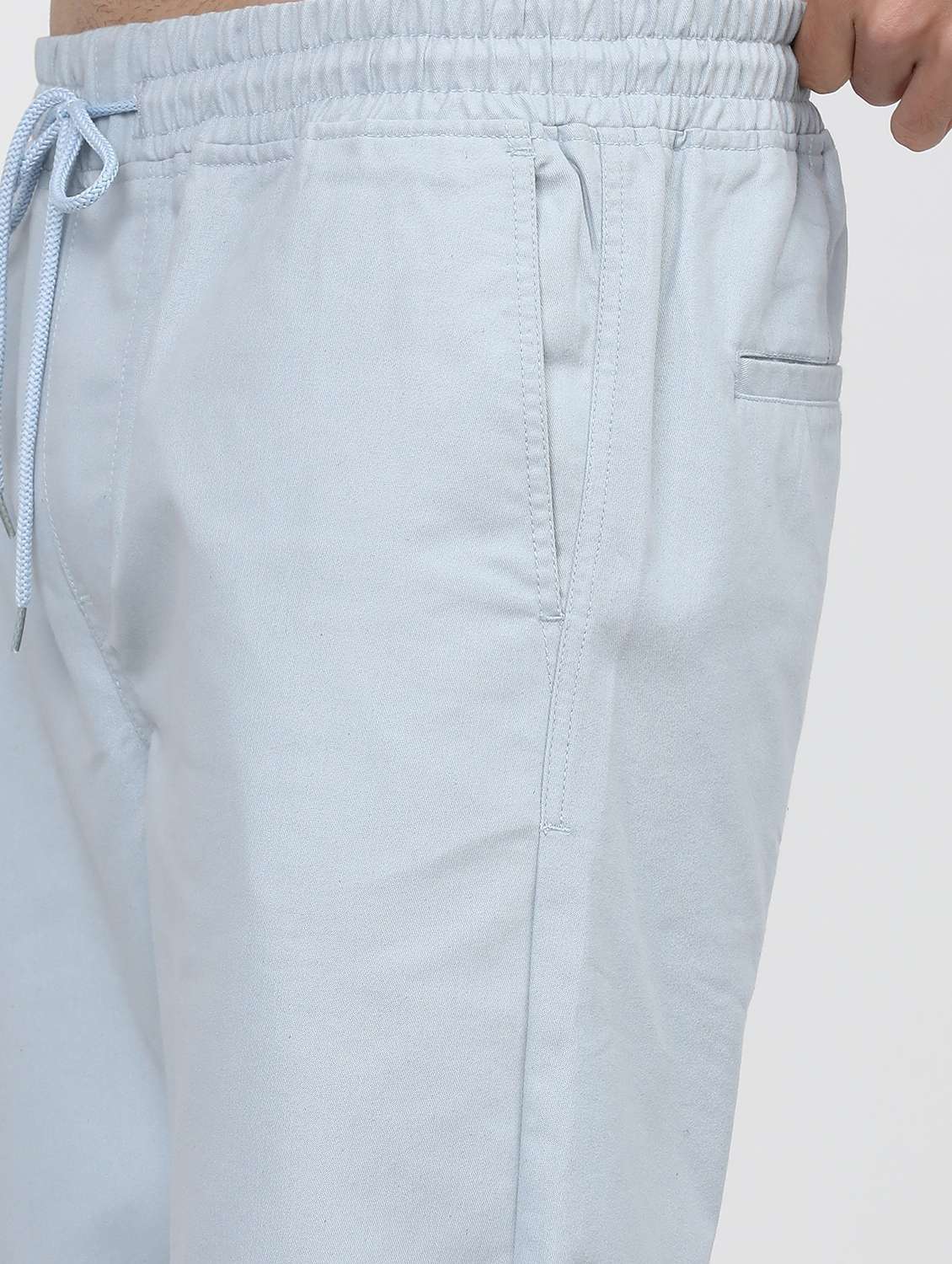 men mid rise solid joggers - 21375662 -  Standard Image - 4