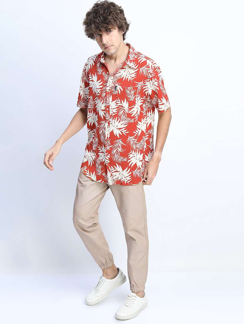 men mid rise solid joggers - 21375669 - Standard Image - 4