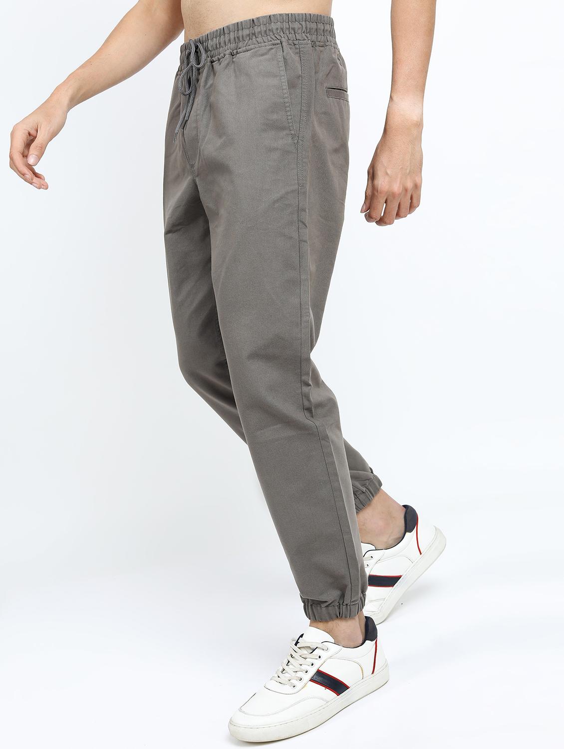 men mid rise solid joggers - 21375678 -  Standard Image - 1