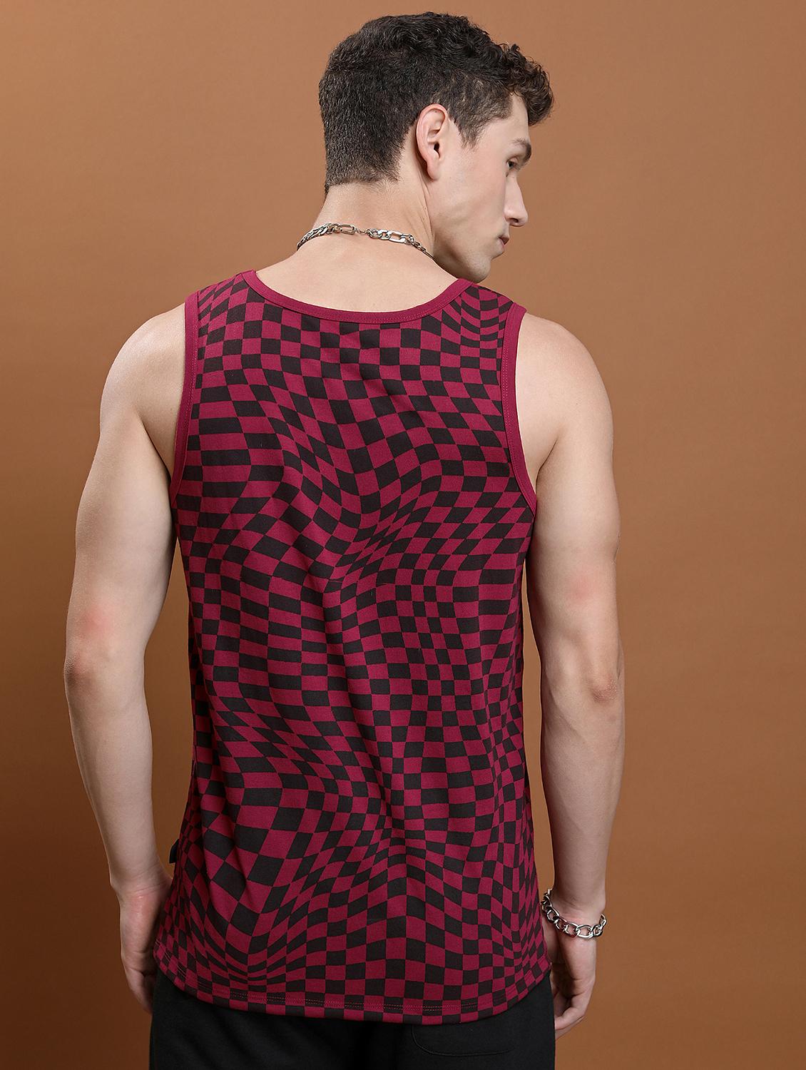 men round neck printed vest - 21375700 - Standard Image - 1