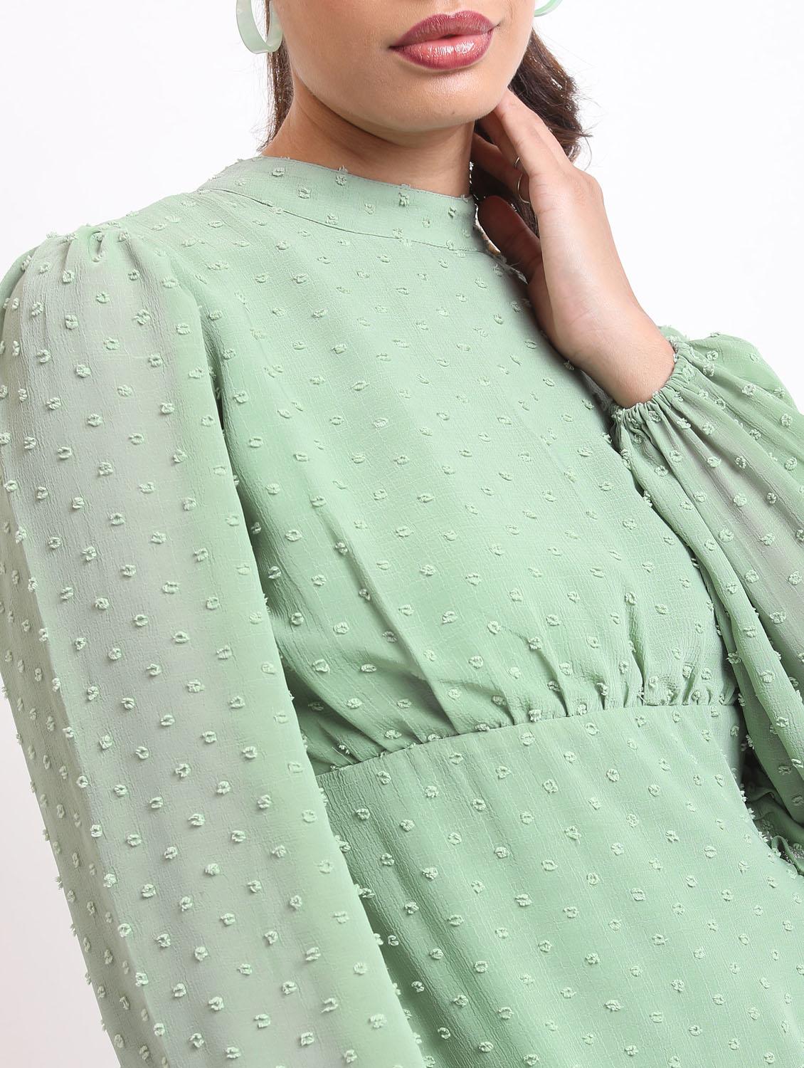 women green cotton blend sheath dress - 21375927 - Standard Image - 4