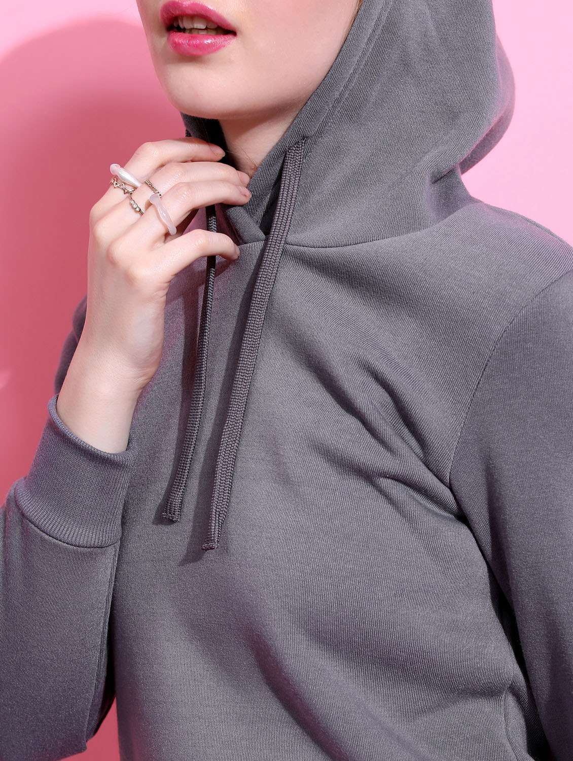 women steel cotton blend sweatshirt - 21376034 - Standard Image - 4