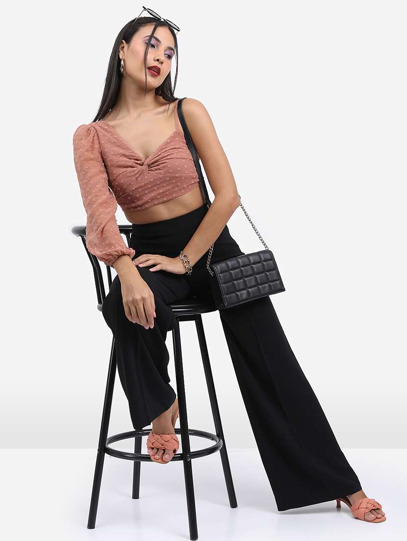 pink self-designed crop top - 21376633 -  Standard Image - 4