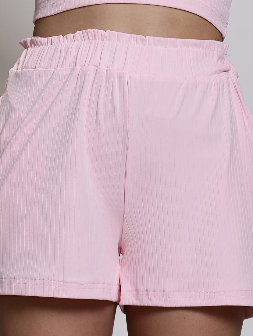 women solid high rise short - 21376706 - Standard Image - 4