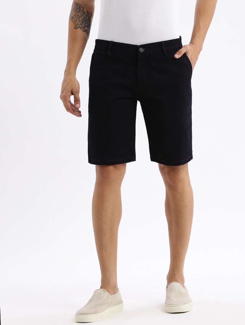 men mid rise printed bermuda shorts