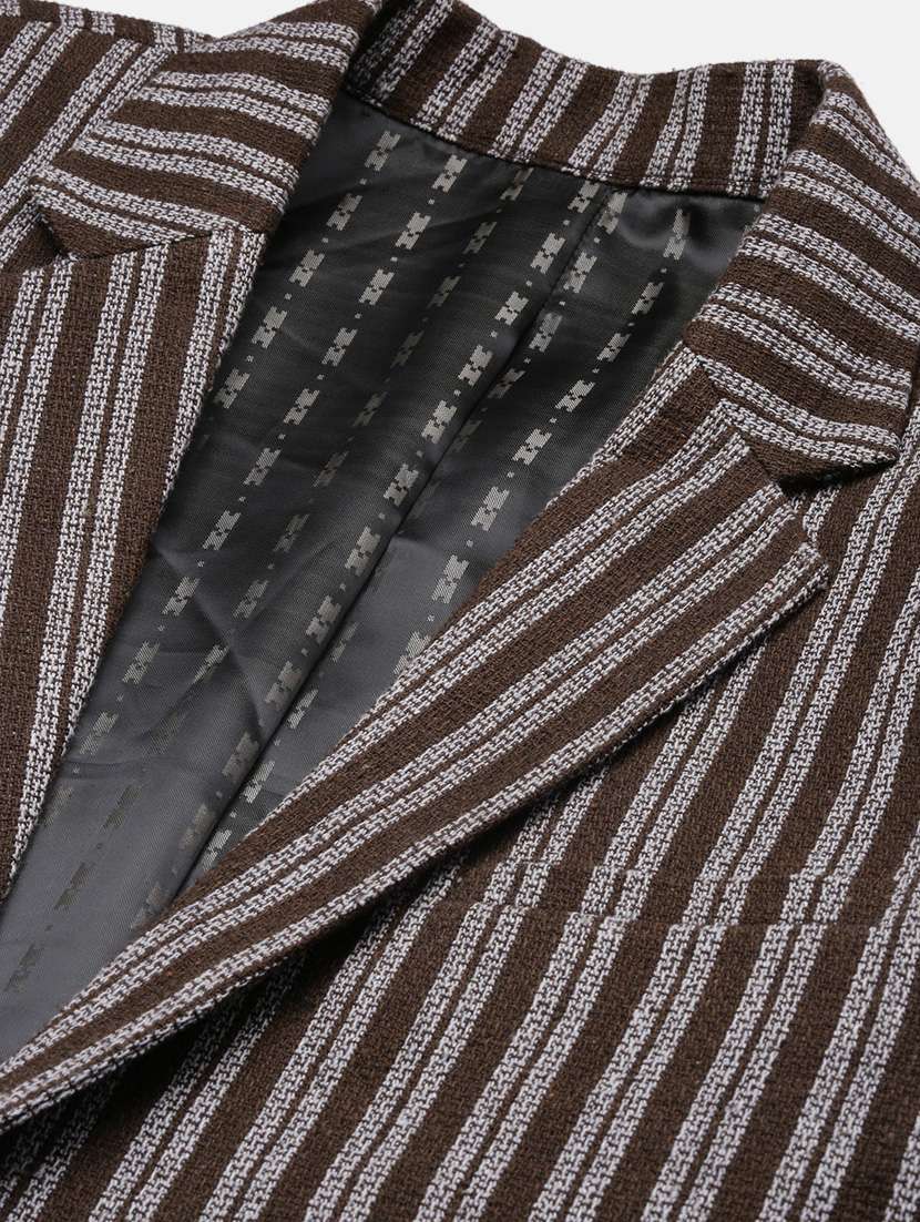 men striped single breasted blazer - 21376943 -  Standard Image - 6