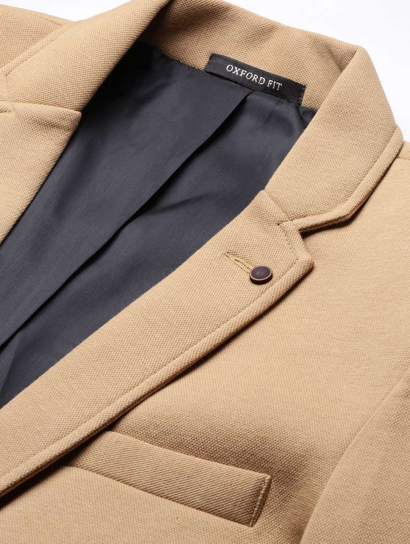 men long sleeved solid single breasted casual blazer - 21376948 -  Standard Image - 6