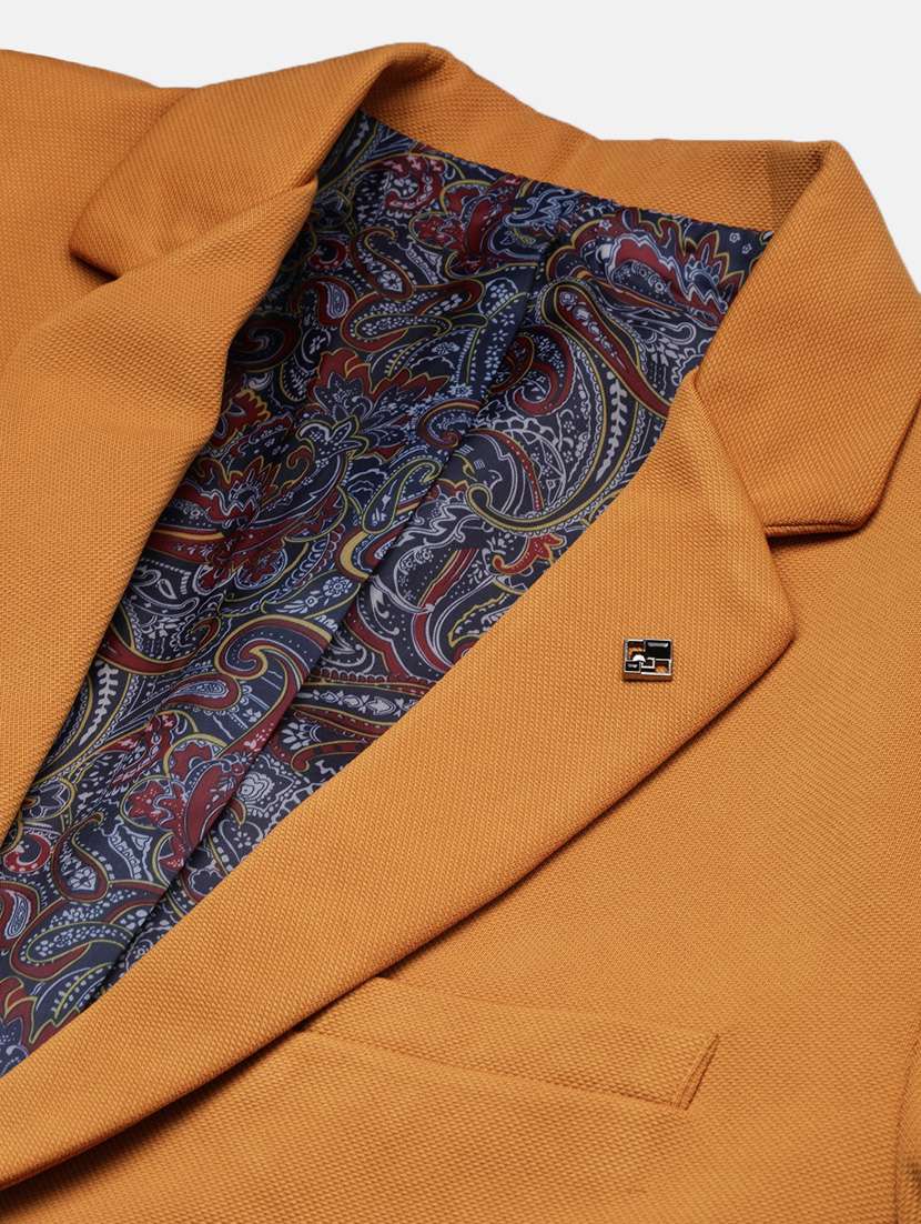 men solid single breasted blazer - 21376949 -  Standard Image - 6