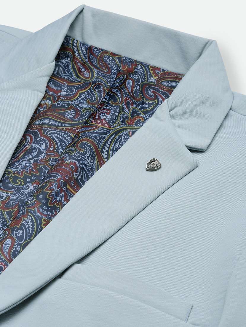 men solid single breasted blazer - 21376956 -  Standard Image - 6