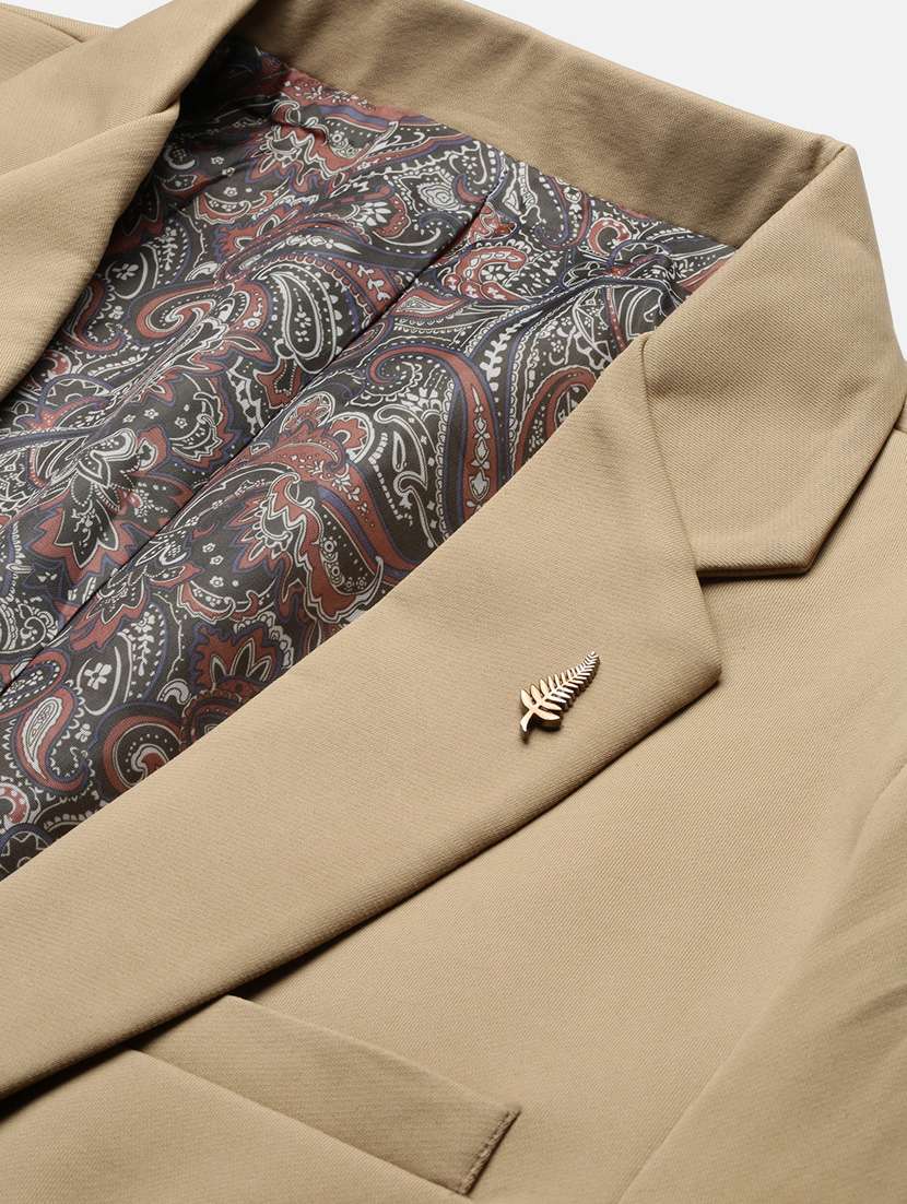 men long sleeved solid single breasted casual blazer - 21376957 -  Standard Image - 6