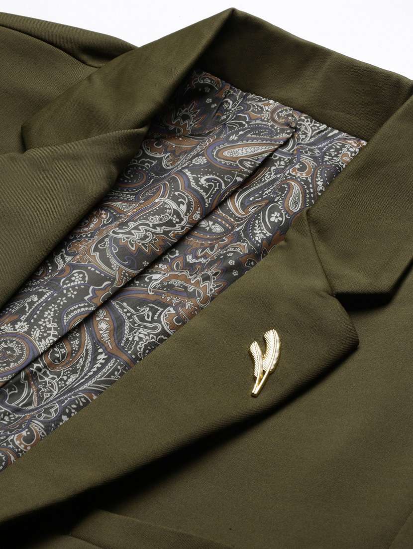 men long sleeved solid single breasted casual blazer - 21376958 -  Standard Image - 6