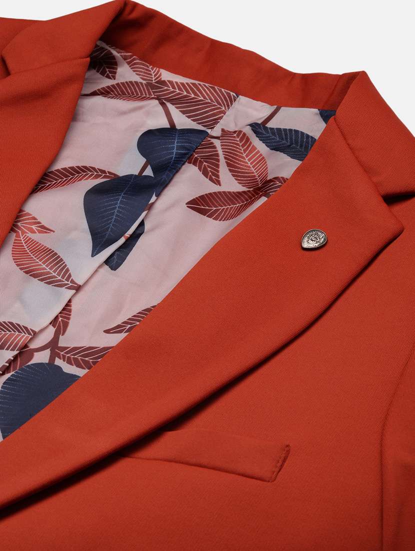 men long sleeved solid single breasted casual blazer - 21376960 -  Standard Image - 6