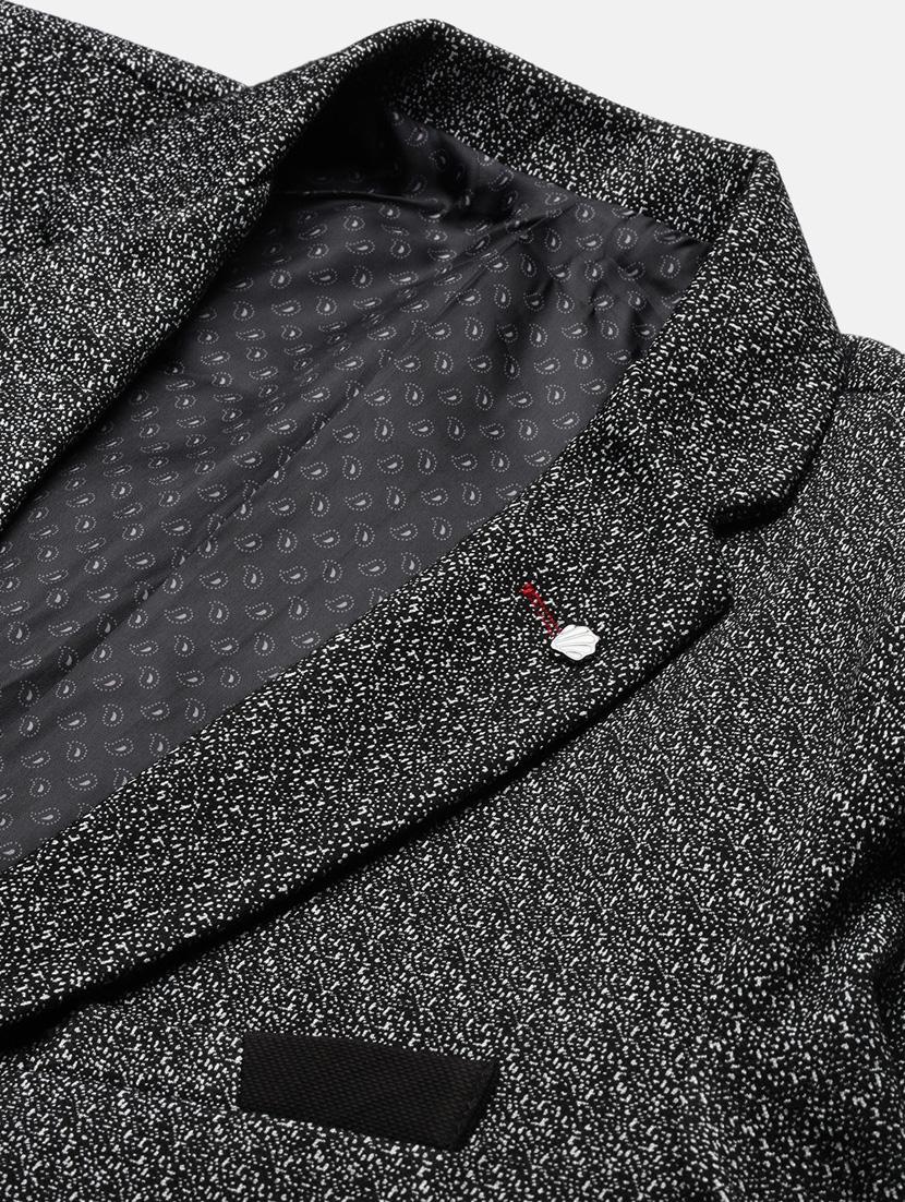 men long sleeved self design single breasted casual blazer - 21376965 - Standard Image - 6