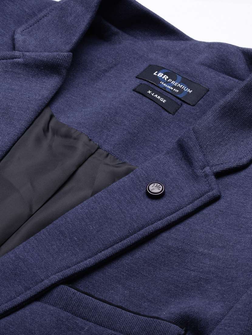 men long sleeved solid single breasted casual blazer - 21376972 -  Standard Image - 6