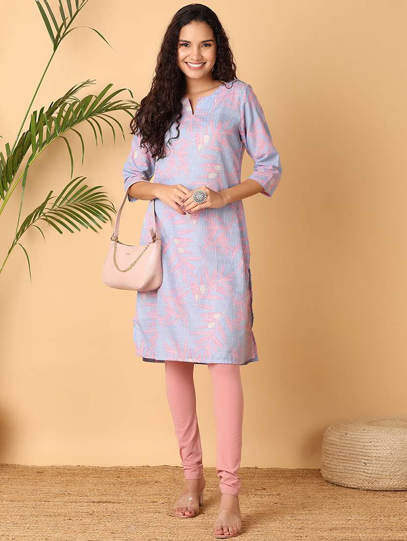 women pink solid legging - 21378291 -  Standard Image - 4