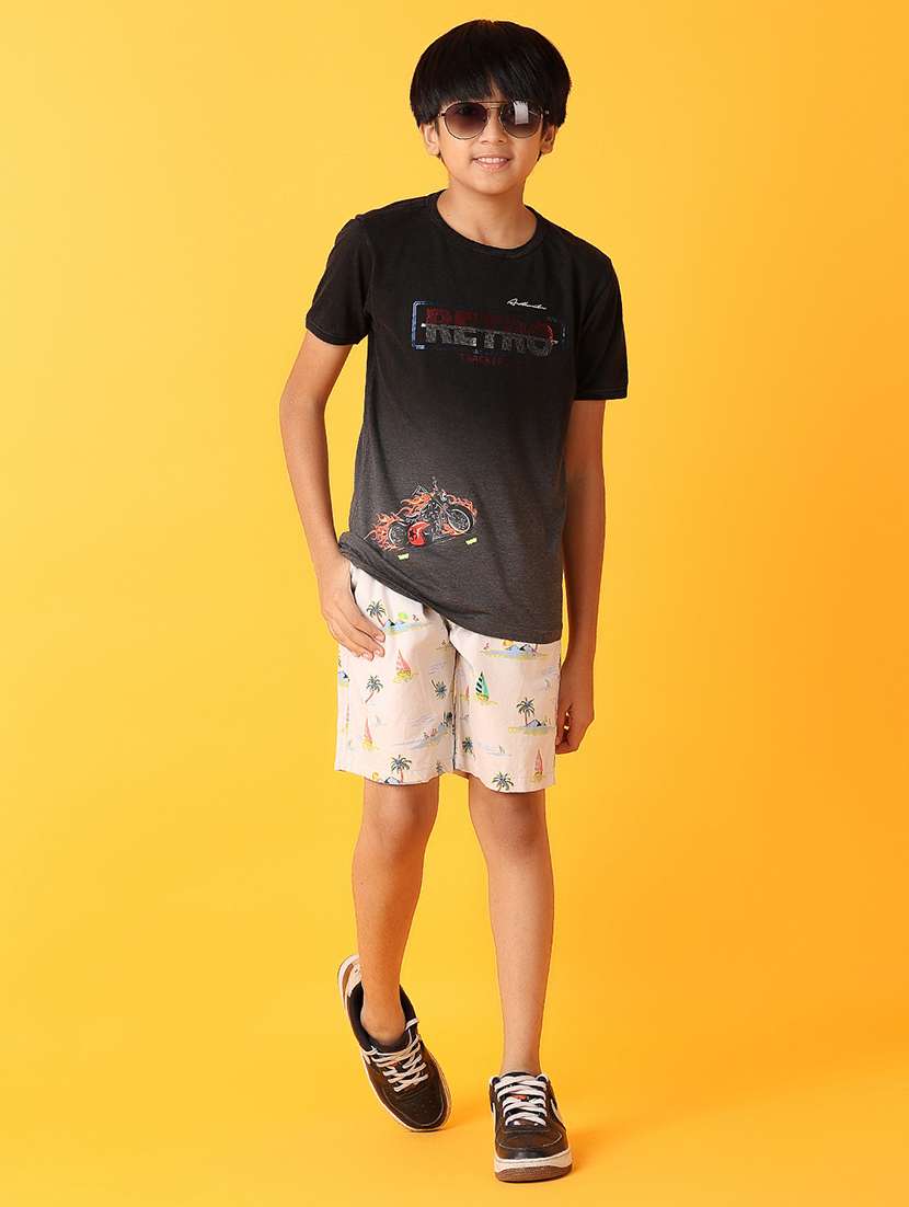 boys round neck short sleeves t-shirts - 21378332 -  Standard Image - 4