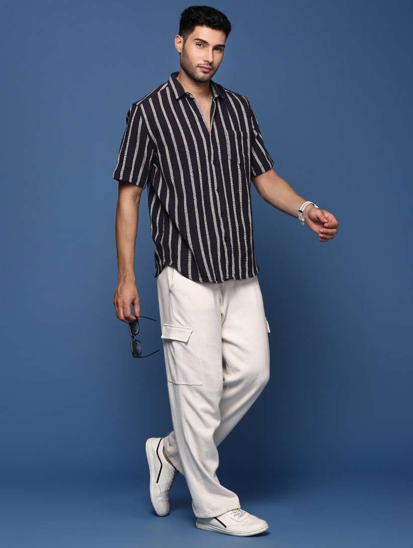 men striped cotton casual shirt - 21378723 -  Standard Image - 4