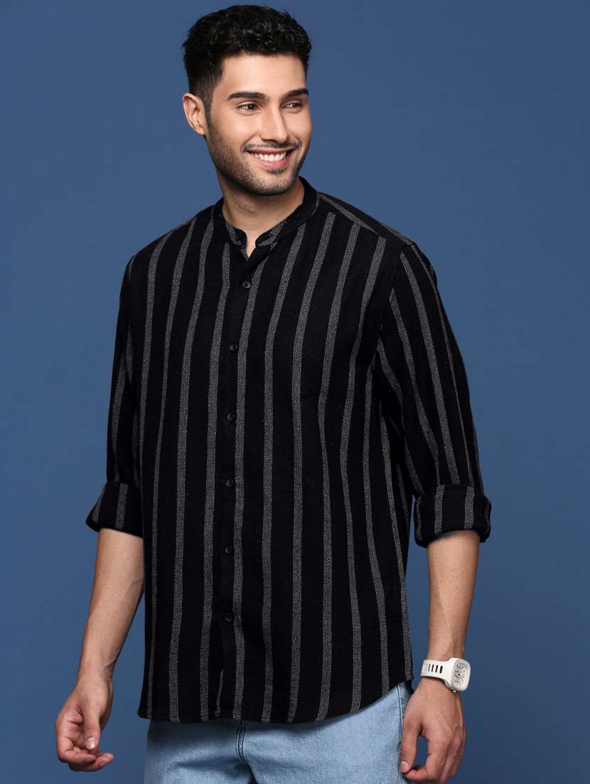 men striped cotton casual shirt - 21378729 -  Standard Image - 1
