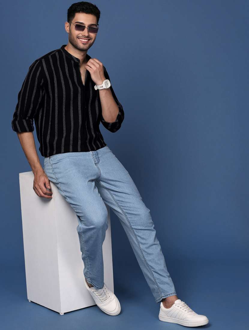 men striped cotton casual shirt - 21378729 -  Standard Image - 4
