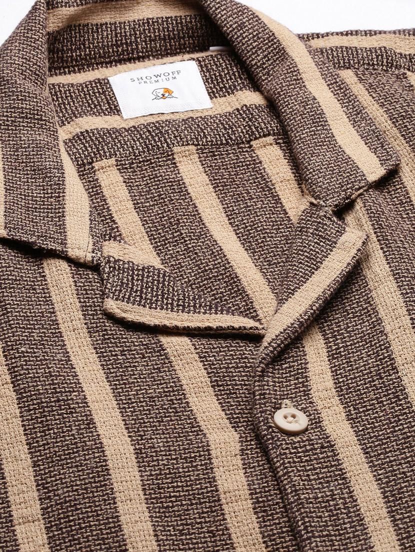 men striped cotton casual shirt - 21378734 - Standard Image - 6