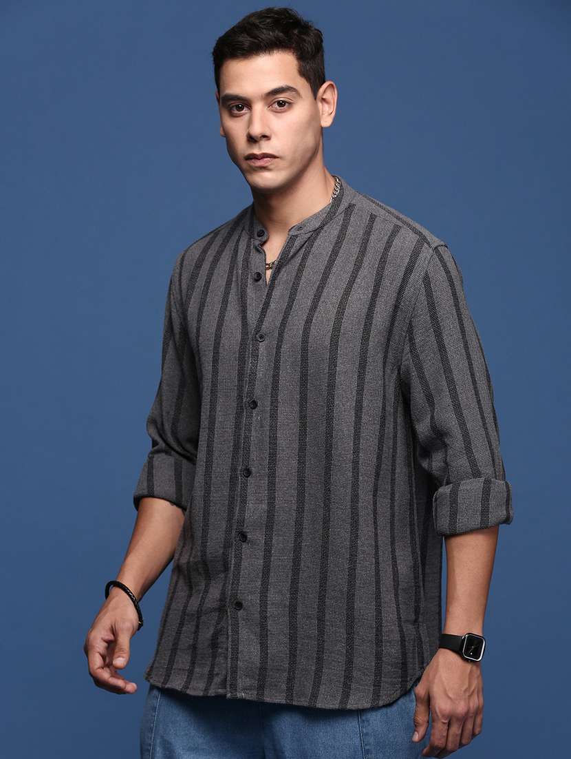men striped cotton casual shirt - 21378737 -  Standard Image - 1