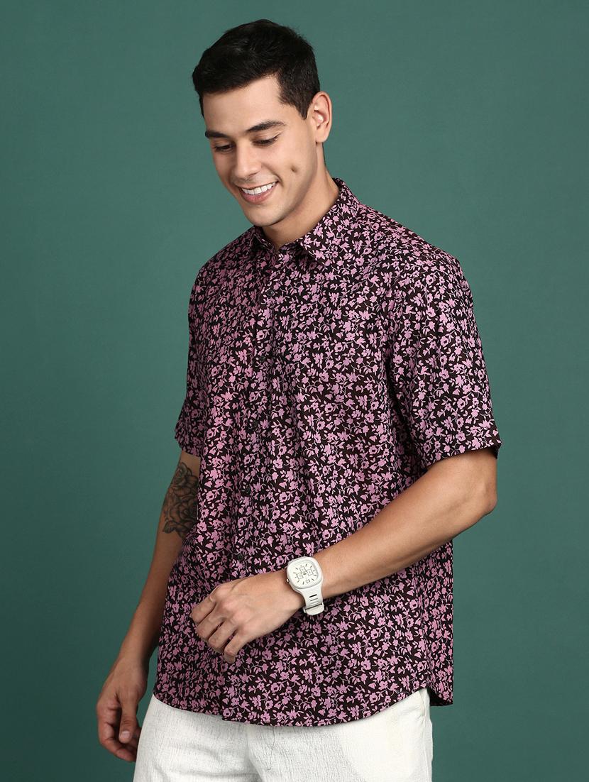 men short sleeved printed casual shirt - 21378755 -  Standard Image - 1