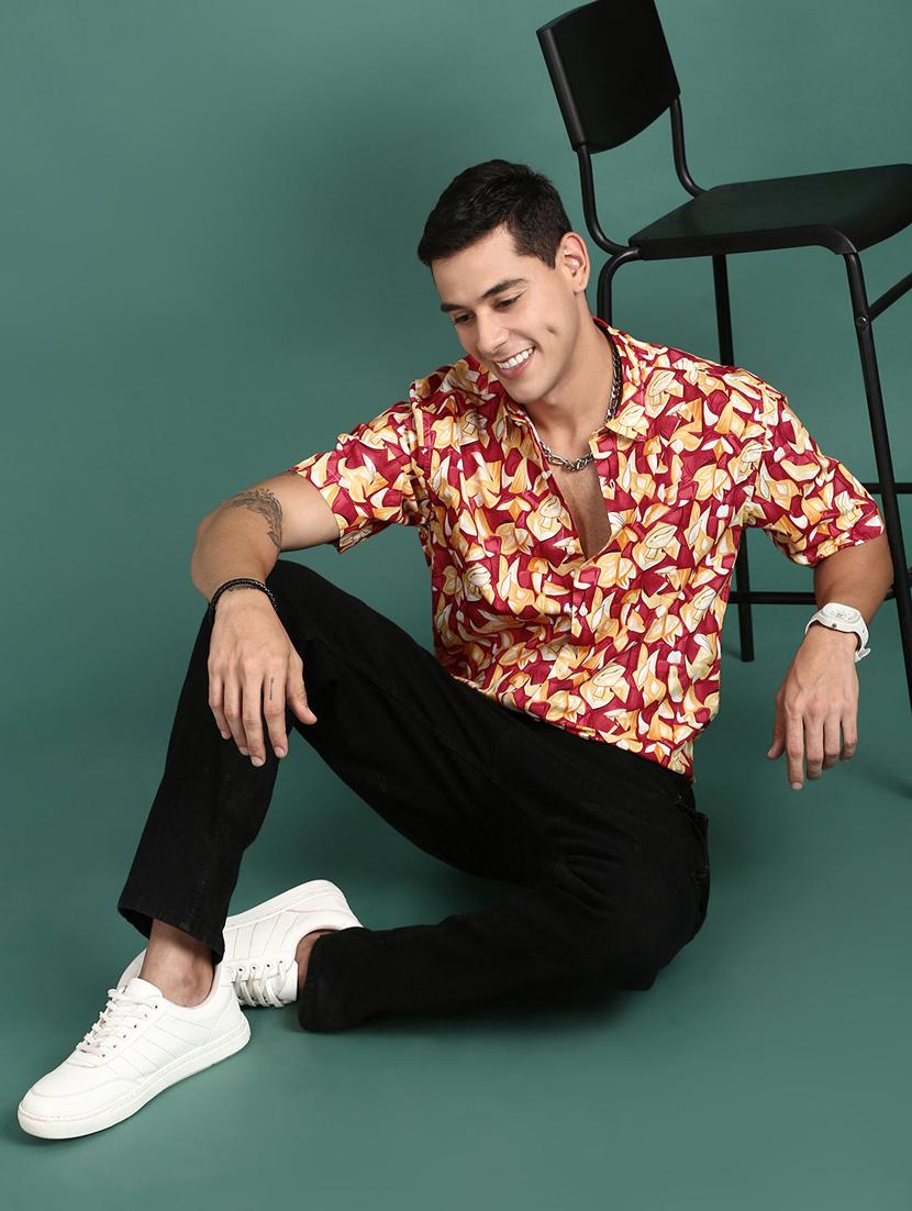 men printed cotton co-ord set - 21378756 - Standard Image - 4